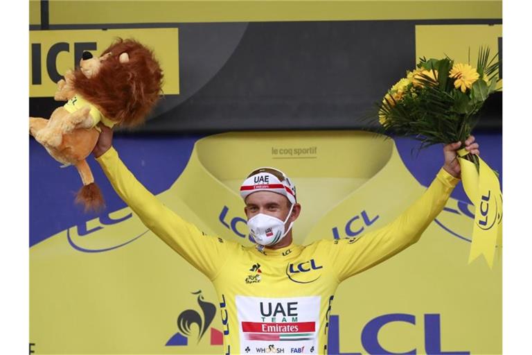Die Führung in der Gesamtwertung dürfte für Alexander Kristoff nur ein kleines Vergnügen bleiben. Foto: Christophe Petit-Tesson/Pool EPA/AP/dpa