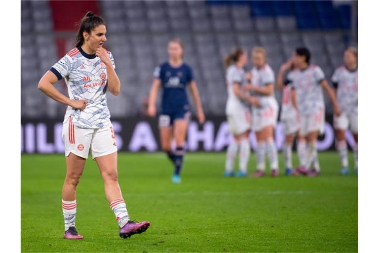Die Fußballerinnen des FC Bayern München unterlagen Paris Saint-Germain mit 1:2. Foto: Sven Hoppe/dpa