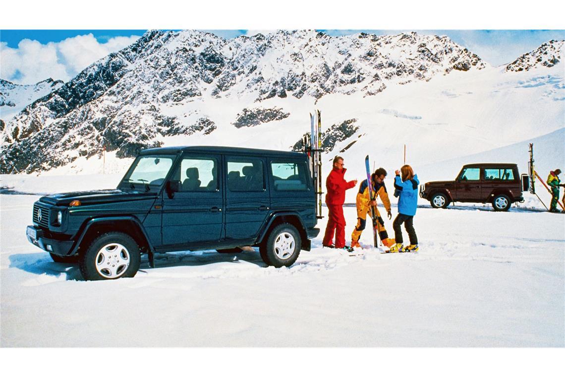 Die  G-Klasse präsentierte sich vor 30 Jahren winterfest.