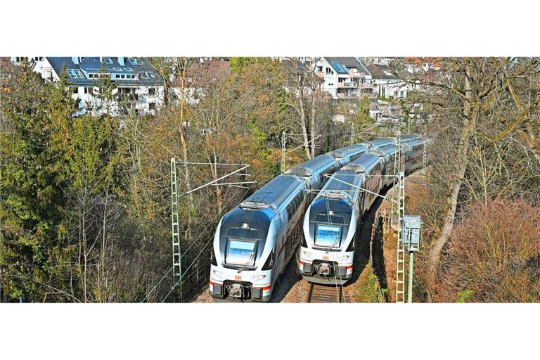 Die Gäubahn auf der Panoramastrecke in Stuttgart