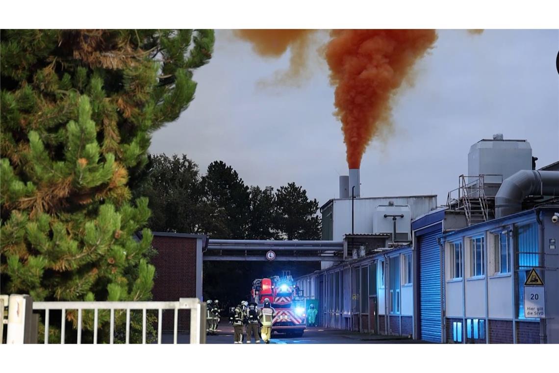 Die Gaswolke wurde durch einen Störfall in einem Industriebetrieb in der Gemeinde Mainaschaff  freigesetzt.