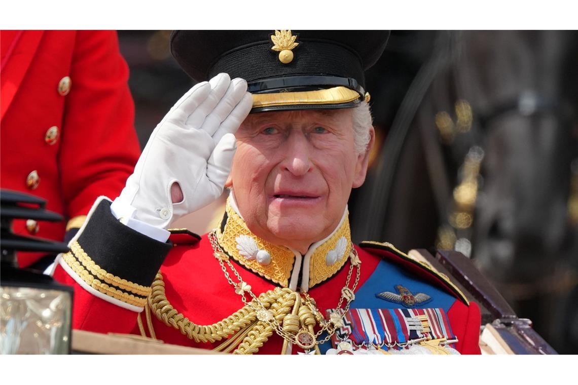 Die Geburtstagsparade findet jedes Jahr zu Ehren des britischen Monarchen statt.