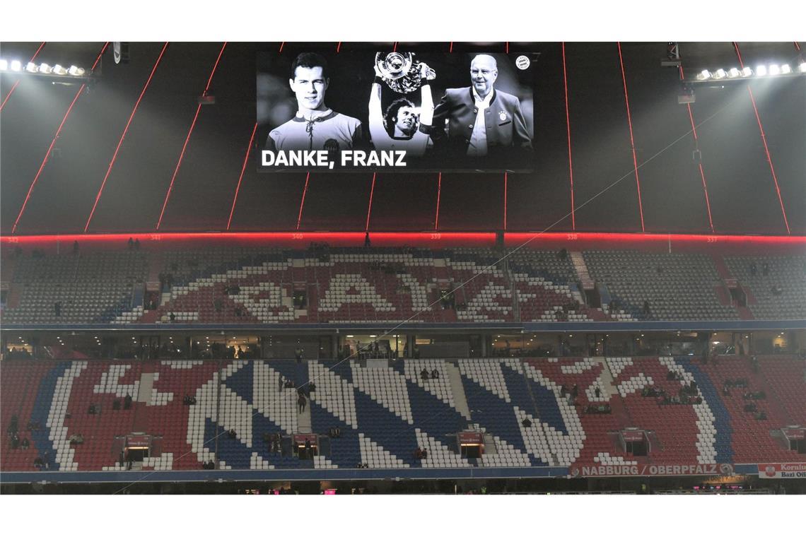 Die Gedenkfeier für Franz Beckenbauer findet am Freitag in der Allianz Arena in München statt.