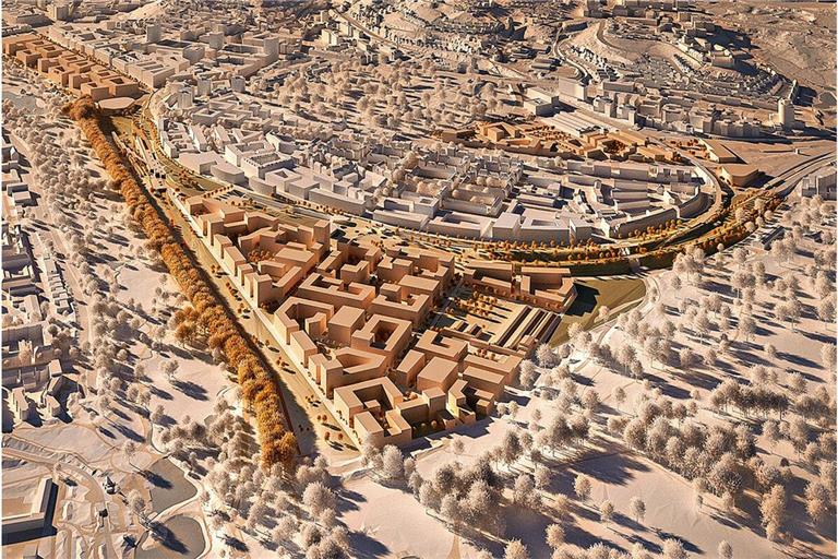 Die geplante Bebauung der Gleisflächen in Stuttgart im Modell: die Realisierung des Rosensteinviertels im Stuttgarter Norden wird ein Milliardenvorhaben.