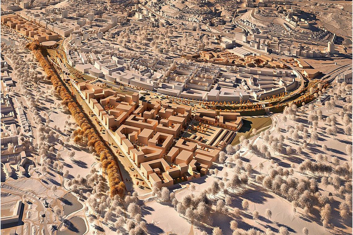 Die geplante Bebauung der Gleisflächen in Stuttgart im Modell: die Realisierung des Rosensteinviertels im Stuttgarter Norden wird ein Milliardenvorhaben.