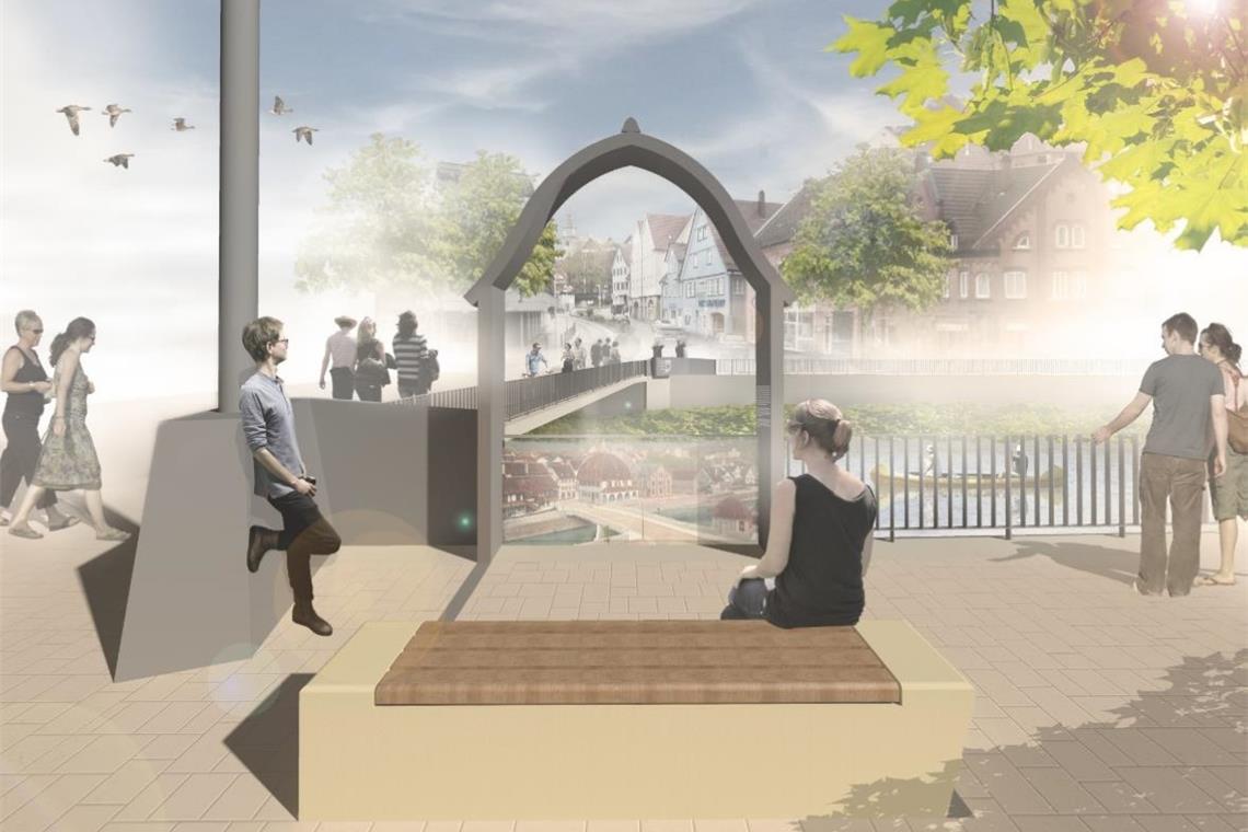 Aspacher Brücke bekommt den letzten Schliff Die Gesamtkosten für den Bau liegen bei 75000 Euro. Visualisierung: BHM Planungsgesellschaft mbH