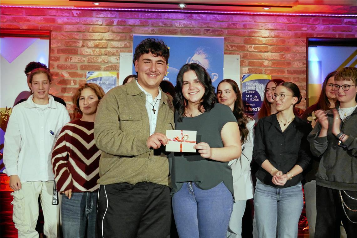 Die Gewinner Simone Tarantino und Lina Müller. Foto: Cordula-Irene von Waldow-Noller