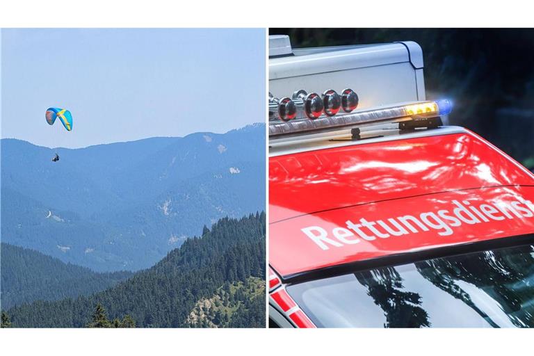 Die Gleitschirmflieger wurden schwer verletzt in ein Krankenhaus gebracht. (Symbolbild)