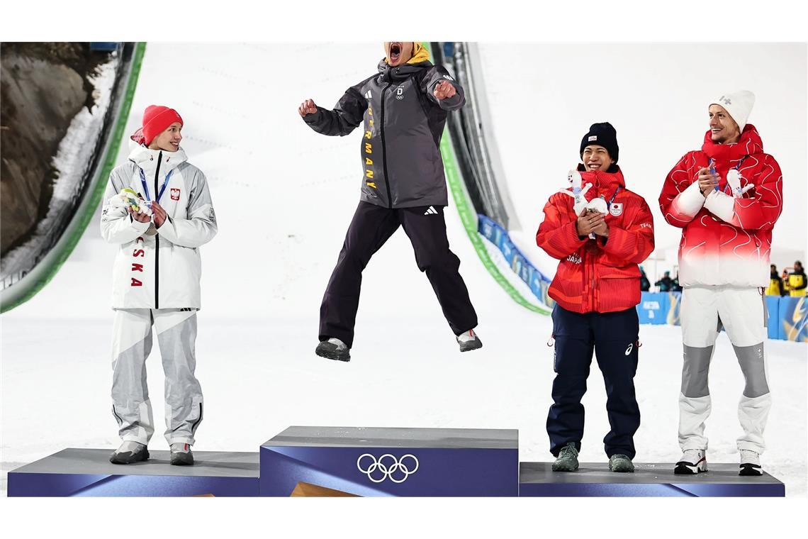 Die Goldmedaille von Philipp Raimund war der absolute Höhepunkt für die deutschen Skispringer. (Archivbild)