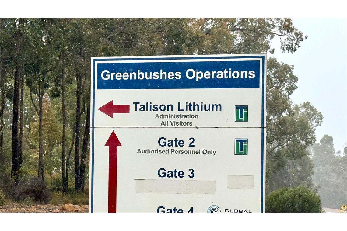 Lithium-Gigant Australien: Motor der globalen Energiewende Die Greenbushes-Mine wird von Talison Lithium betrieben.