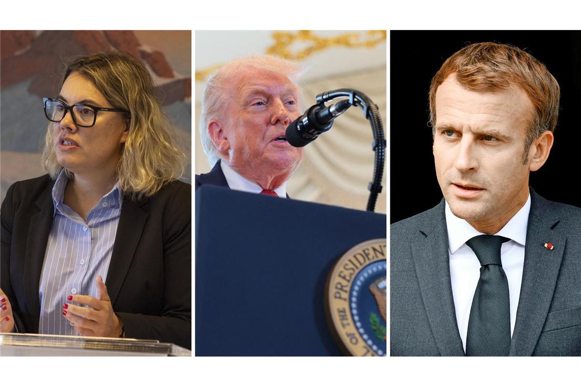 Die grönländische Ministerin Naaja Nathanielsen lobte Europas Reaktionen auf Trumps angekündigte Zusatzzölle, Frankreichs Präsident Emmanuel Macron nannte die Zölle „inakzeptabel“.