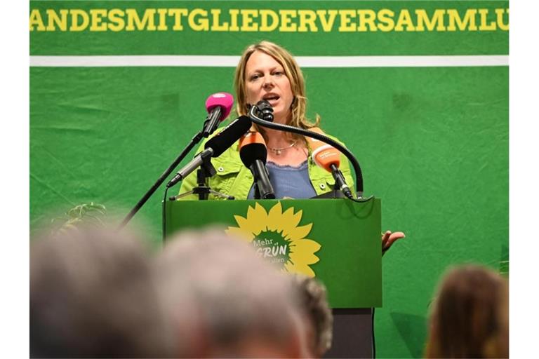 „Die größte Übereinstimmung gibt es bei Rot-Grün-Rot“, sagte Spitzenkandidatin Maike Schaefer. „Wir wollen das Herz dieser Koalition sein.“ Foto: Carmen Jaspersen