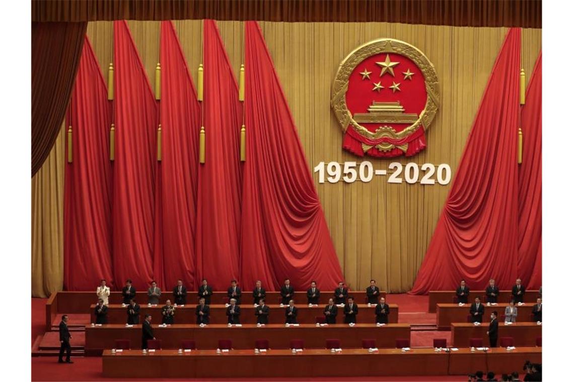 China will unabhängiger vom Rest der Welt werden Die Große Halle des Volkes in Peking während einer Veranstaltung in der vergangenen Woche. Foto: Andy Wong/AP/dpa