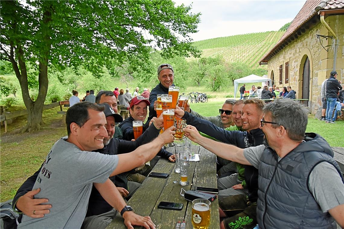 Die Gruppe „Crazy Boys“ waren in Erbstetten gestartet und nach gut 23.000 Schrit...