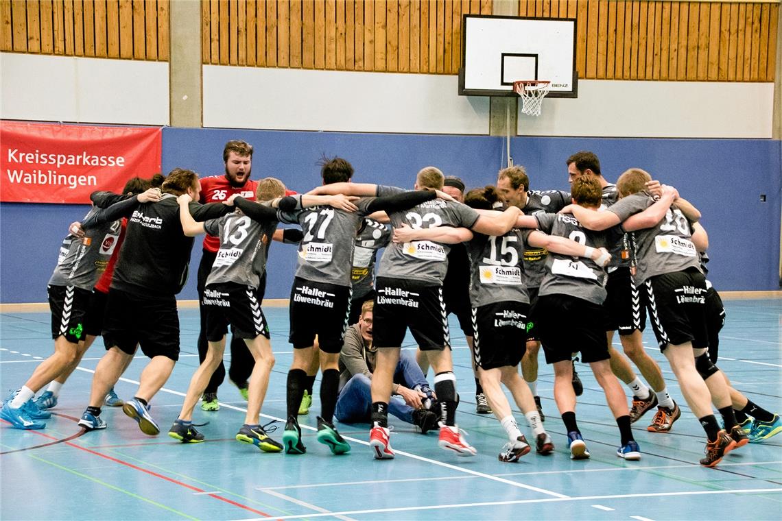 Die Handballer der HSG Sulzbach-Murrhardt II hatten schon vor der Coronazeit oft viel Grund zum Jubeln. Foto: privat