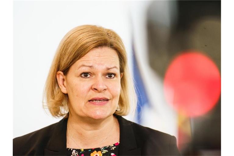 Die hessische SPD-Vorsitzende Nancy Faeser. Foto: Andreas Arnold/dpa