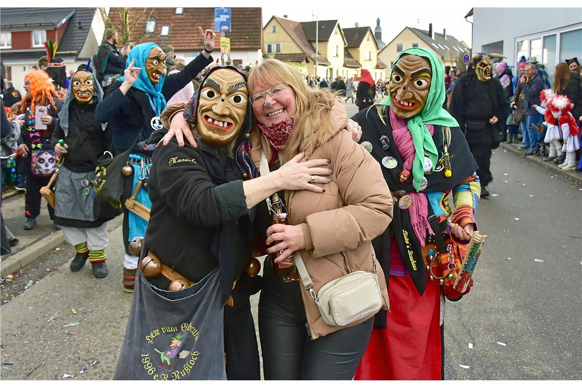 Die Hexen aus Nußloch. Faschingsumzug in Althütte. SK