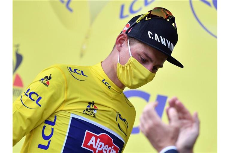 Die Hügel im Finale der 7. Etappe dürfte Mathieu van der Poel gut bewältigen. Foto: Pool David Stockman/BELGA/dpa