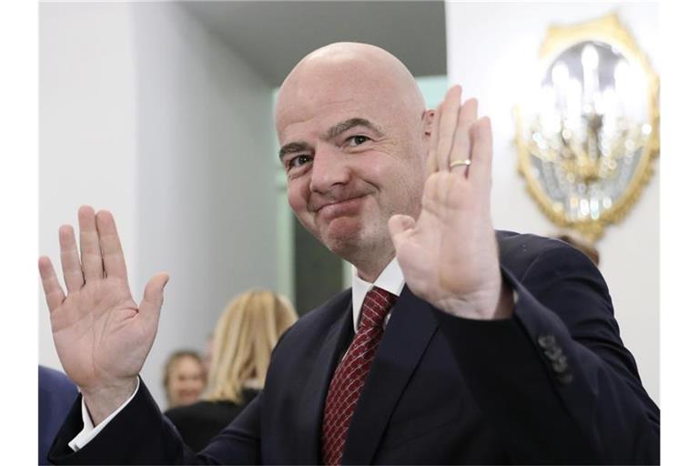 Die Idee von Gianni Infantino, die WM 2022 mit 48 Teams zu spielen, ist gescheitert. Foto: Evgenia Novozhenina/Pool Reuters/AP