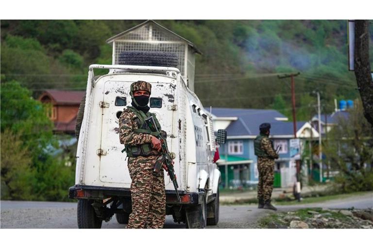 Die indische Militärpräsenz in der Himalaya-Region Kaschmir ist hoch.