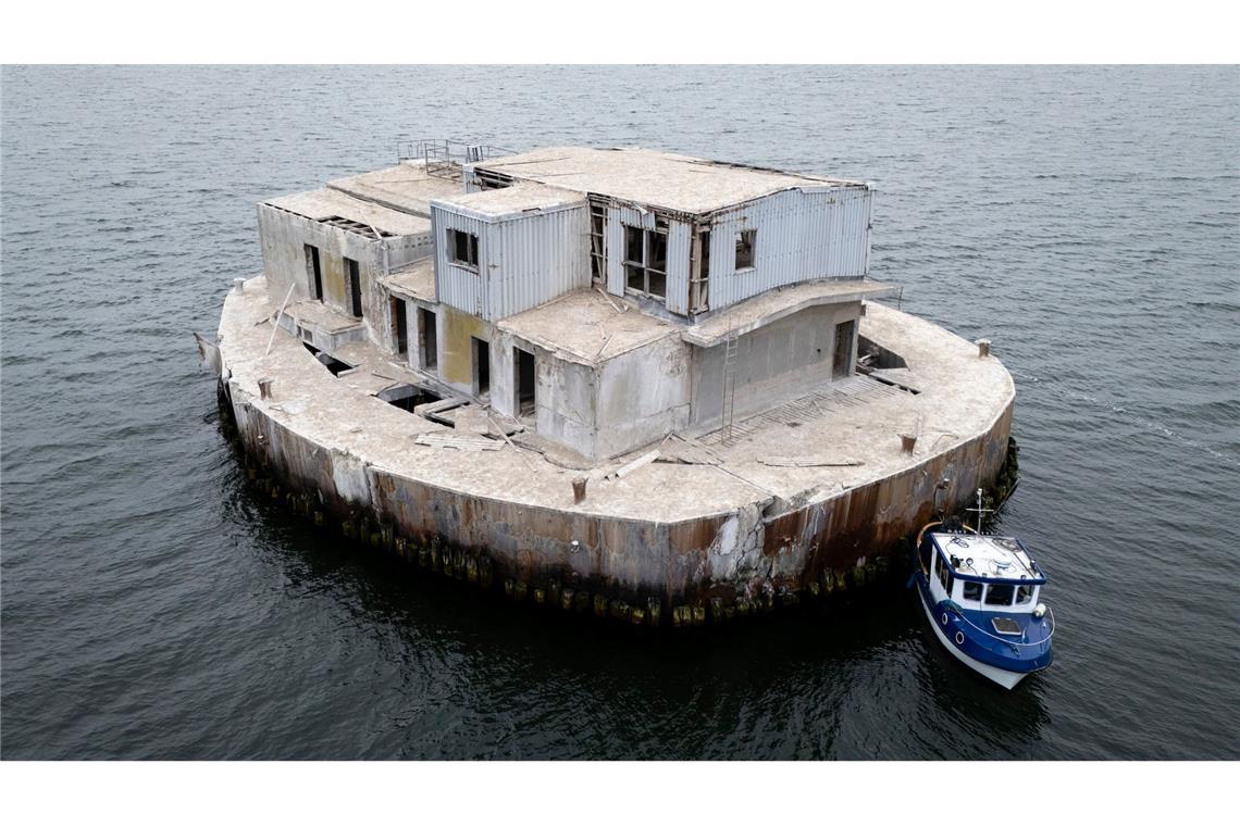Die Insel "Ostervilm" im Greifswalder Bodden ist in Hamburg versteigert worden.