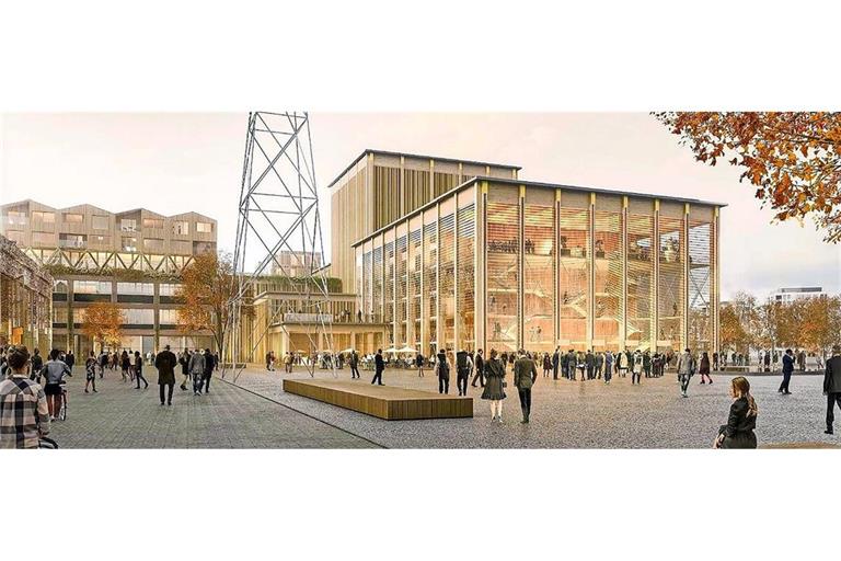 Die Interimsoper bei den Wagenhallen wird weiter geplant, sie soll kleiner werden.