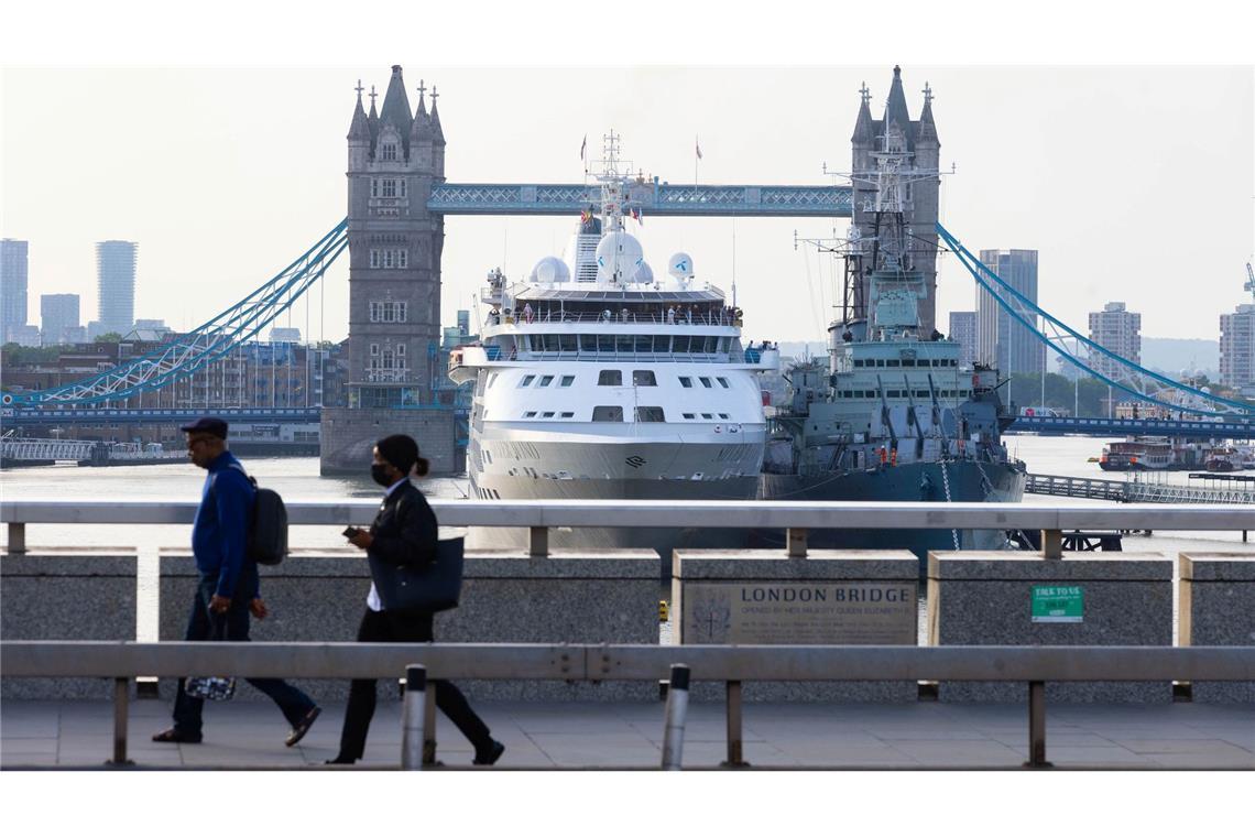 Klimaschutz-Paket für die Schifffahrt vorerst gescheitert Die Internationale Seeschifffahrtsorganisation IMO hat ihren Sitz in London nahe der Themse. (Archivbild)