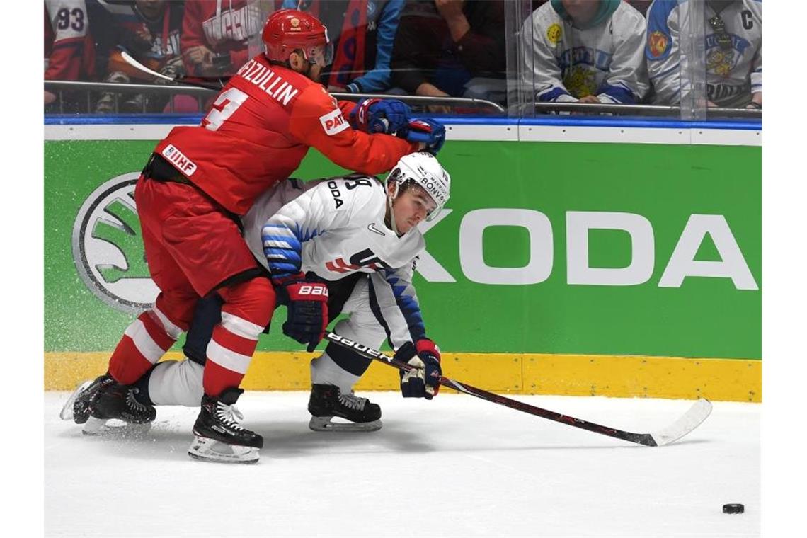 Richtet Riga die Eishockey-WM allein aus? Die internationalen Proteste und der Rückzug von Sponsoren sorgten dafür, dass die IIHF Belarus die WM entzog. Foto: Monika Skolimowska/dpa-Zentralbild/dpa