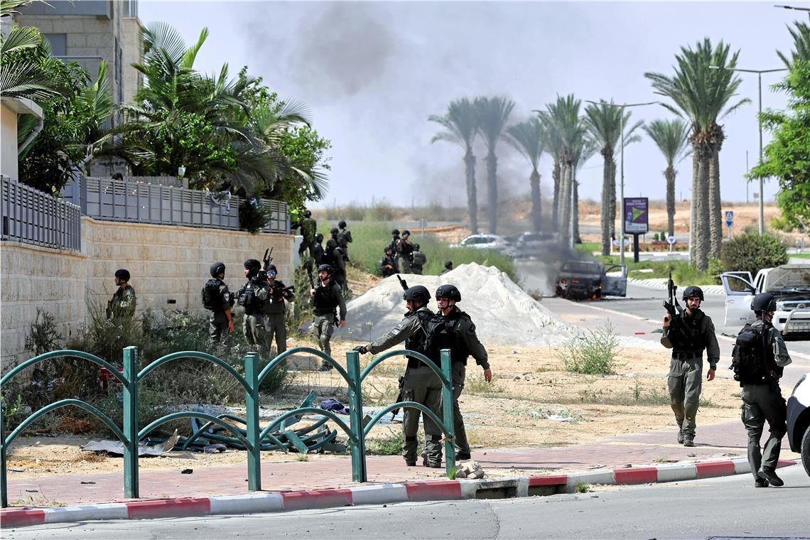Kirchberger schildert Eindrücke aus Israel Die israelische Armee ist nach dem Angriff der Palästinenser derzeit im Großeinsatz an der Front. Foto: Imago/Zhang Tianlang