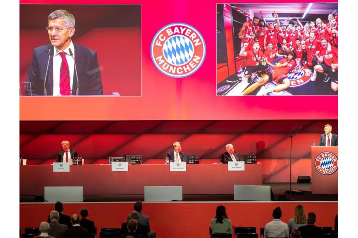 Die Jahreshauptversammlung des FC Bayern München endete im Chaos. Foto: Ulrich Gamel/kolbert-press/dpa