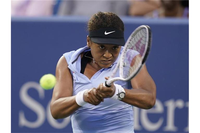 Die Japanerin Naomi Osaka gewann in New York ihr Auftaktmatch. Foto: Darron Cummings/AP/dpa