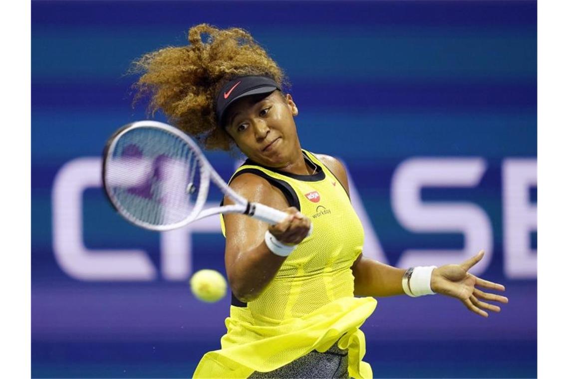 Naomi Osaka gewinnt Auftaktmatch in New York souverän Die Japanerin Naomi Osaka gewann in New York ihr Auftaktmatch. Foto: Elise Amendola/AP/dpa