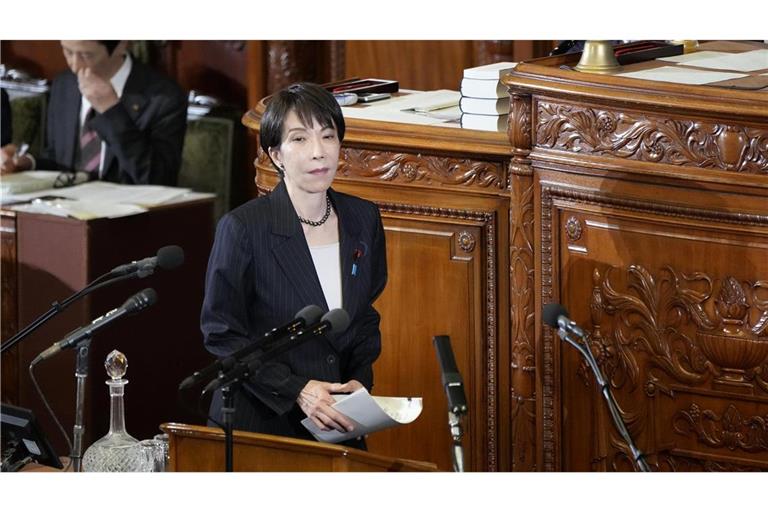 Die japanische Ministerpräsidentin Sanae Takaichi steht für einen sicherheitspolitisch harten Kurs. (Archivbild)