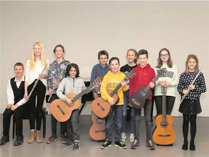 Die Jugendlichen der Backnanger Jugendmusikschule haben sich bereits bei einem Konzert auf den kommenden Wettbewerb vorbereitet. Foto: J. Fiedler