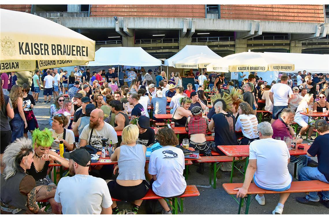 Die Jugendmeile auf dem Straßenfest.