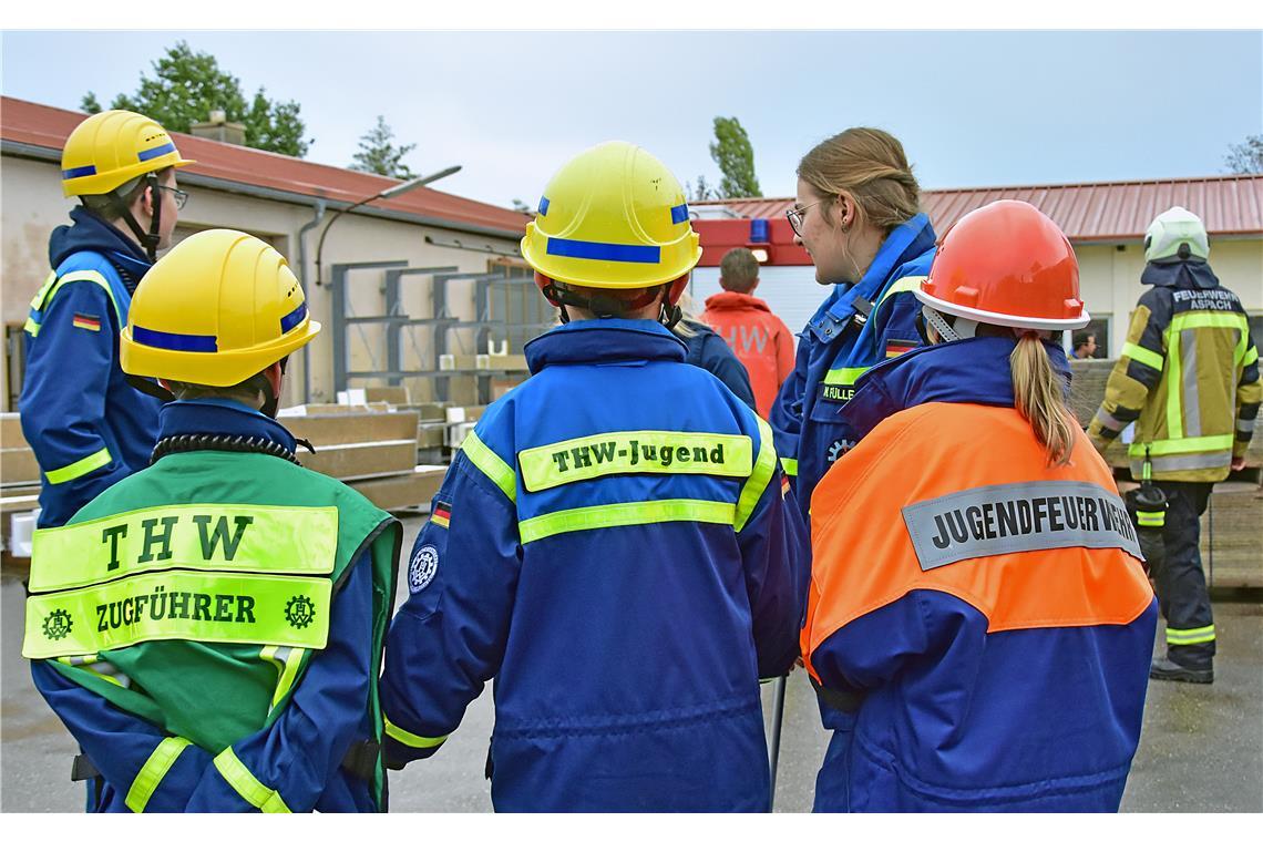 Die Jugendorganisationen haben sehr gut zusammen gearbeitet.  Feuerwehr-Jugend-G...