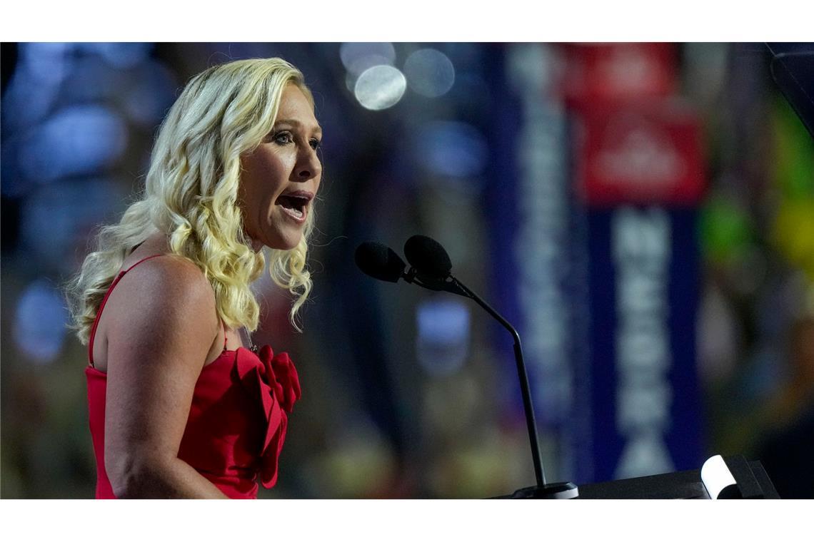Der Maga-Look der Trump-Frauen: Wenn Stil politisch wird Die Kongressabgeordnete Greene scheut keine Auseinandersetzung. (Archivbild)