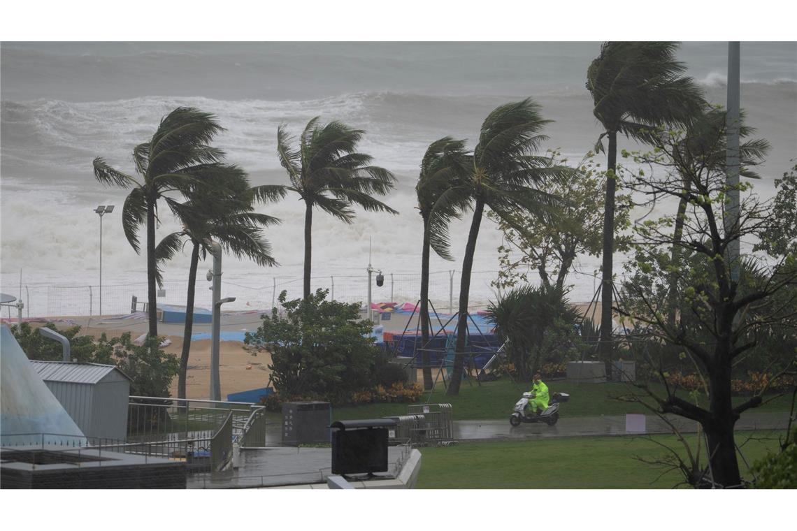 Die kräftigen Winde ließen örtlich Bäume umknicken.