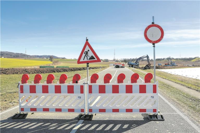 Die Kreisstraße K1846 zwischen Nellmersbach und Erbstetten ist voraussichtlich noch bis kommenden Samstag gesperrt. Foto: A. Becher