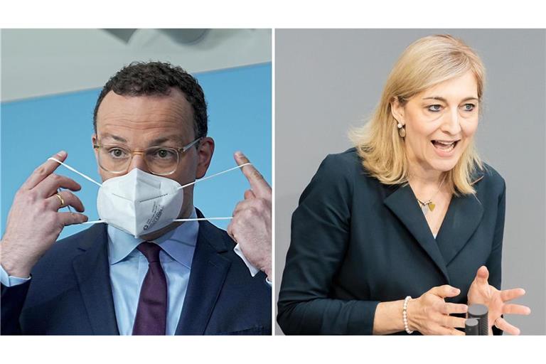 Die Kritik an Spahn und Warken nimmt zu. (Archivbilder)