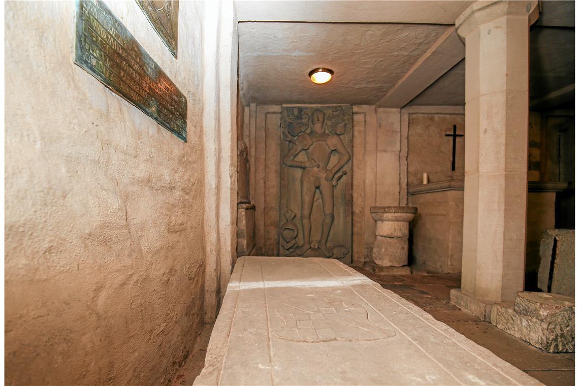 Die Krypta in der Stiftskirche.