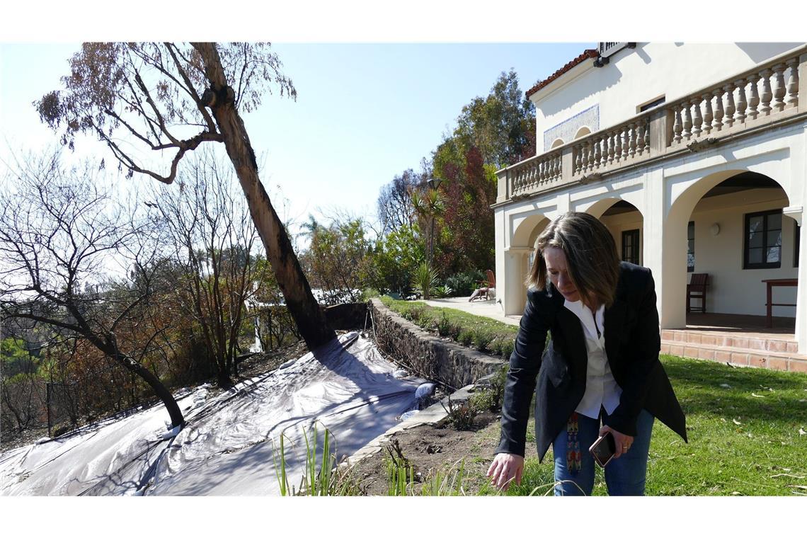 100 Tage nach dem Inferno - ein langer Weg für Los Angeles Die Künstlerresidenz Villa Aurora in Pacific Palisades hat Schaden genommen.