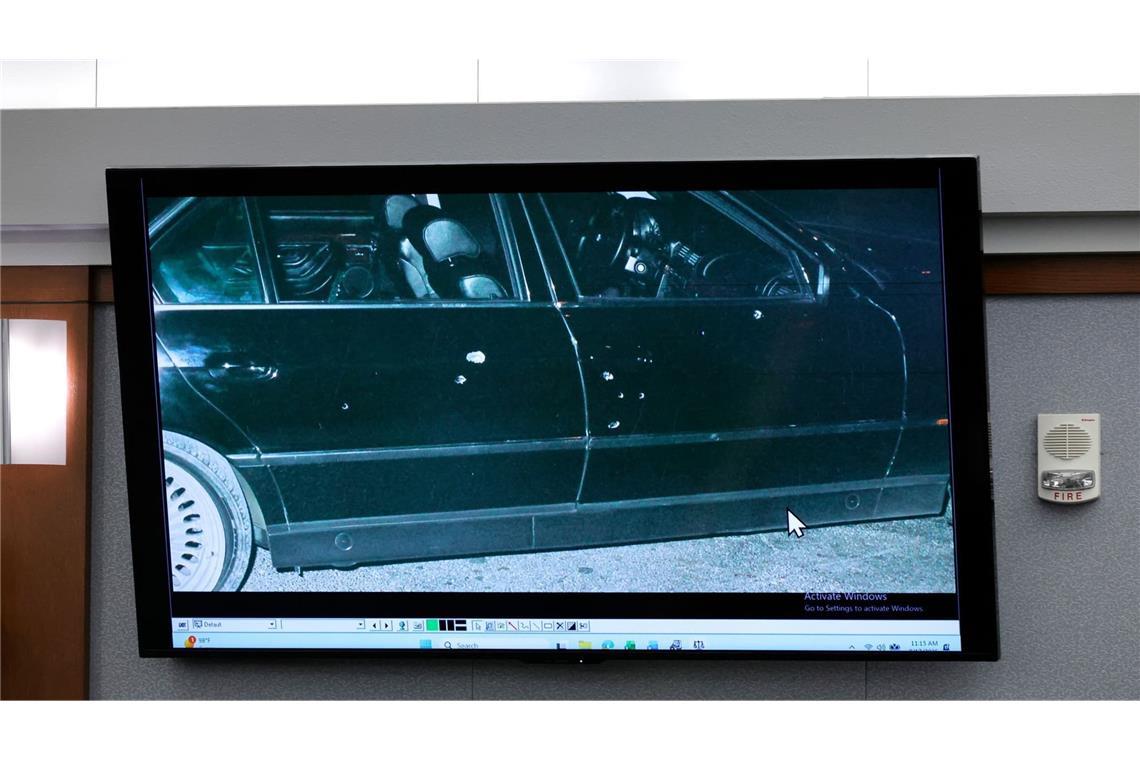 Die Kugeln durchsiebten das fahrende Auto des Rappers. (Archivbild)