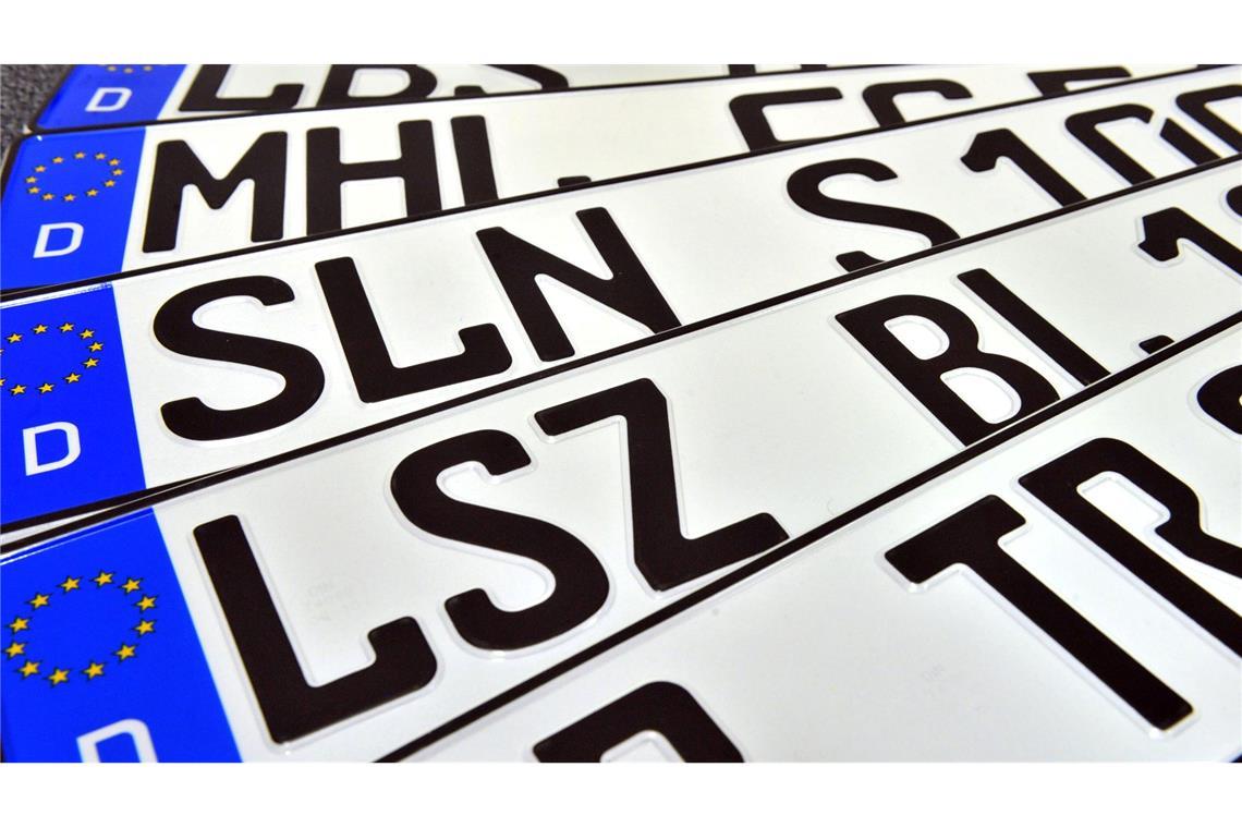Die Länder wollen Freiheit bei Vergabe neuer Kfz-Kennzeichen. (Symbolbild)