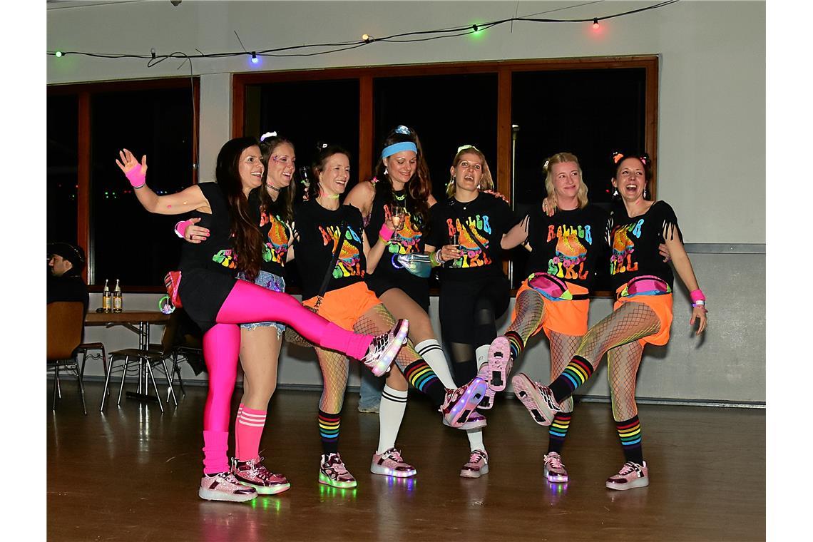 Die legendäre Blau-Weiß-Party des TV Sulzbach/Murr in der Festhalle. Eine ausgel...