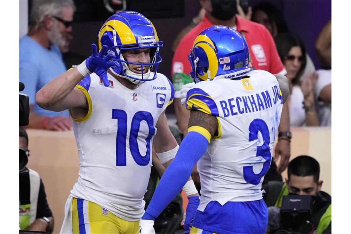 Happy End wie in Hollywood: Rams gewinnen Super Bowl Die Los Angeles Rams haben den Super Bowl gewonnen. Foto: Elaine Thompson/AP/dpa