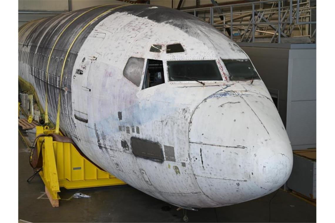 Die Lufthansa-Maschine „Landshut“. Foto: Felix Kästle/dpa/Archivbild