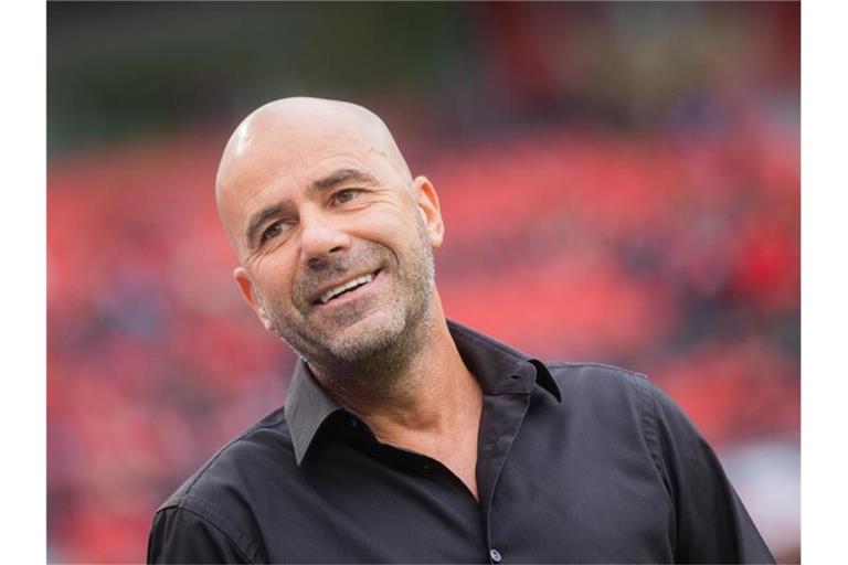 Die Macher bei Bayer Leverkusen sind zufrieden mit der Arbeit von Trainer Peter Bosz. Foto: Rolf Vennenbernd