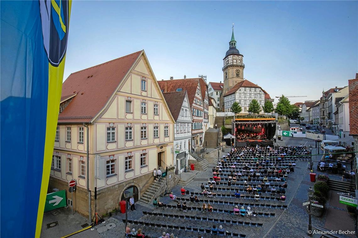 Die Marktplatzbühne Backnang.