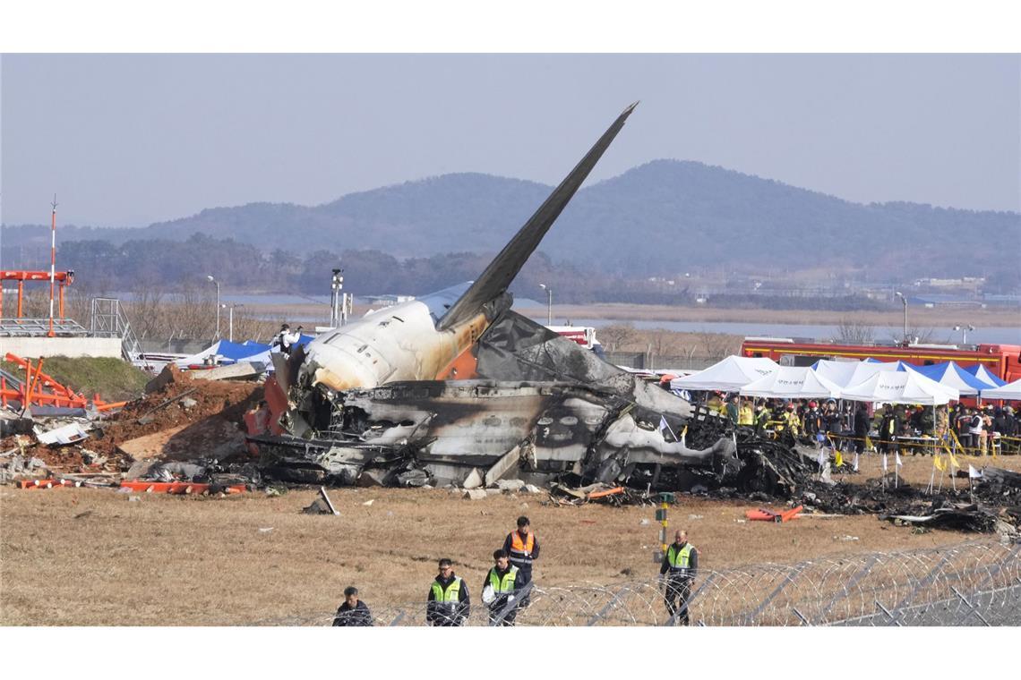 Suche nach Ursache für Flugzeugunglück Die Maschine verunglückte im südkoreanischen Muan.